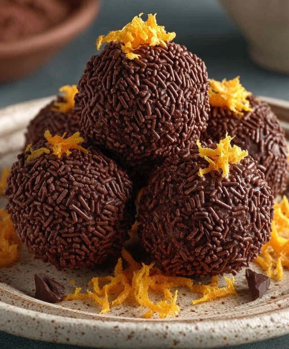 Orange Chocolate Christmas Truffles