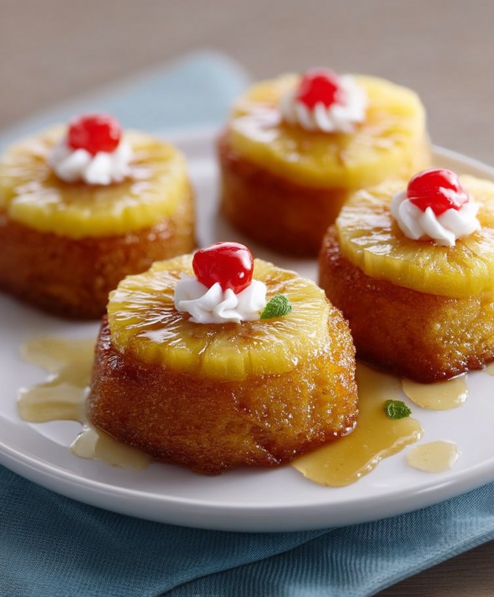 Pineapple Upside Down Cakes