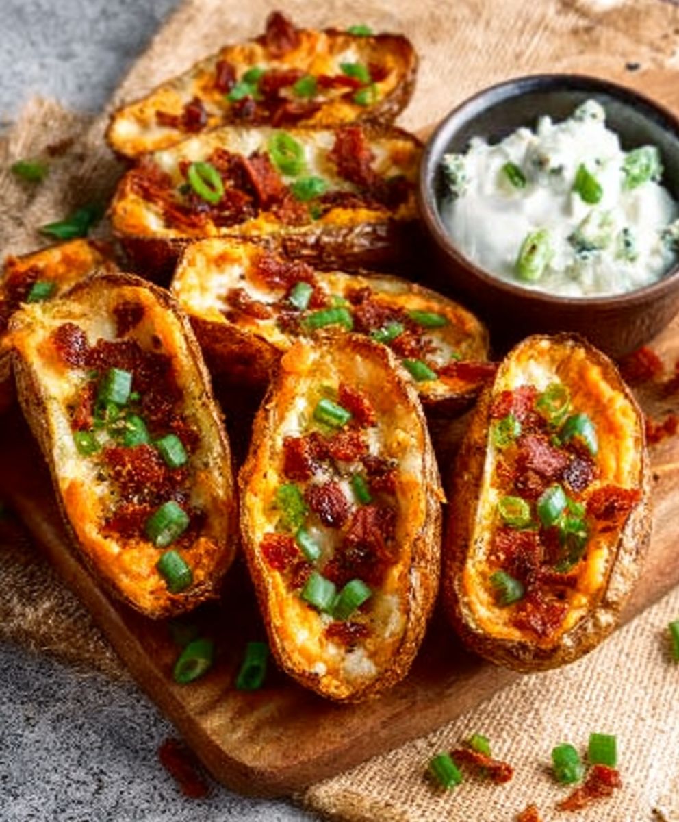 Crispy Loaded Potato Skins