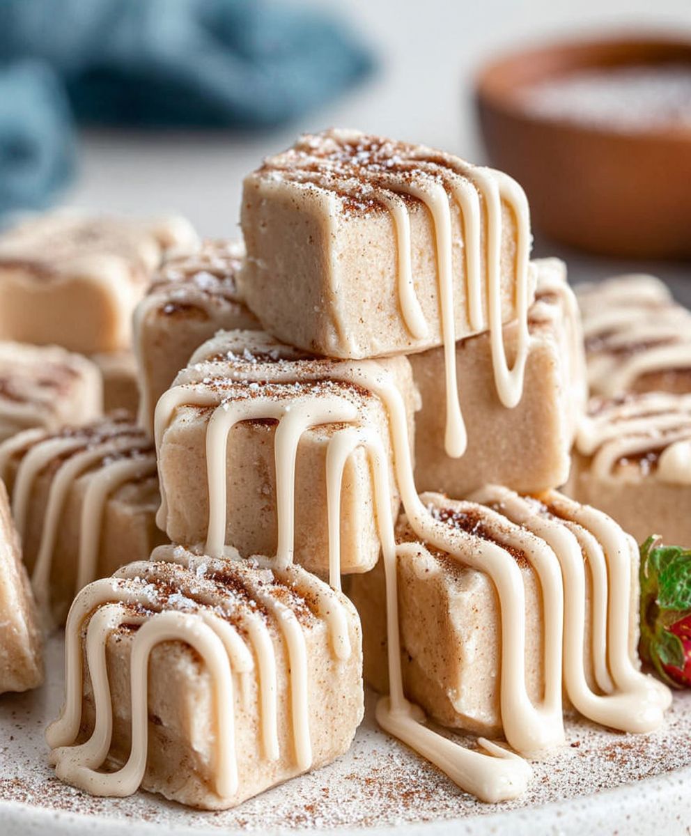 Cinnamon Roll Fudge