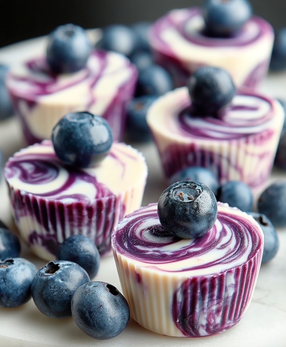 Blueberry Swirl Yogurt Bites