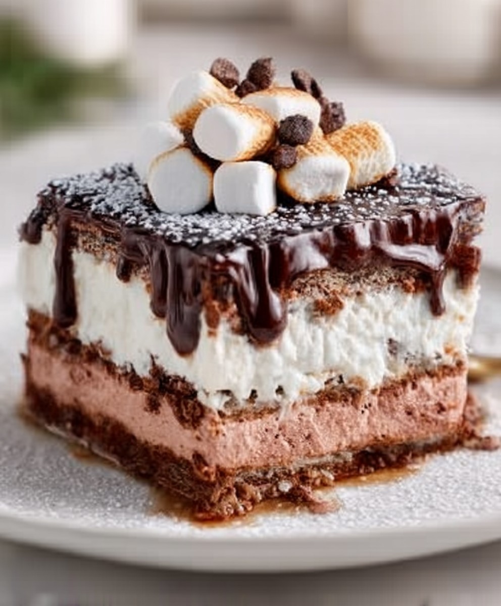 Hot Chocolate Lasagna Dessert