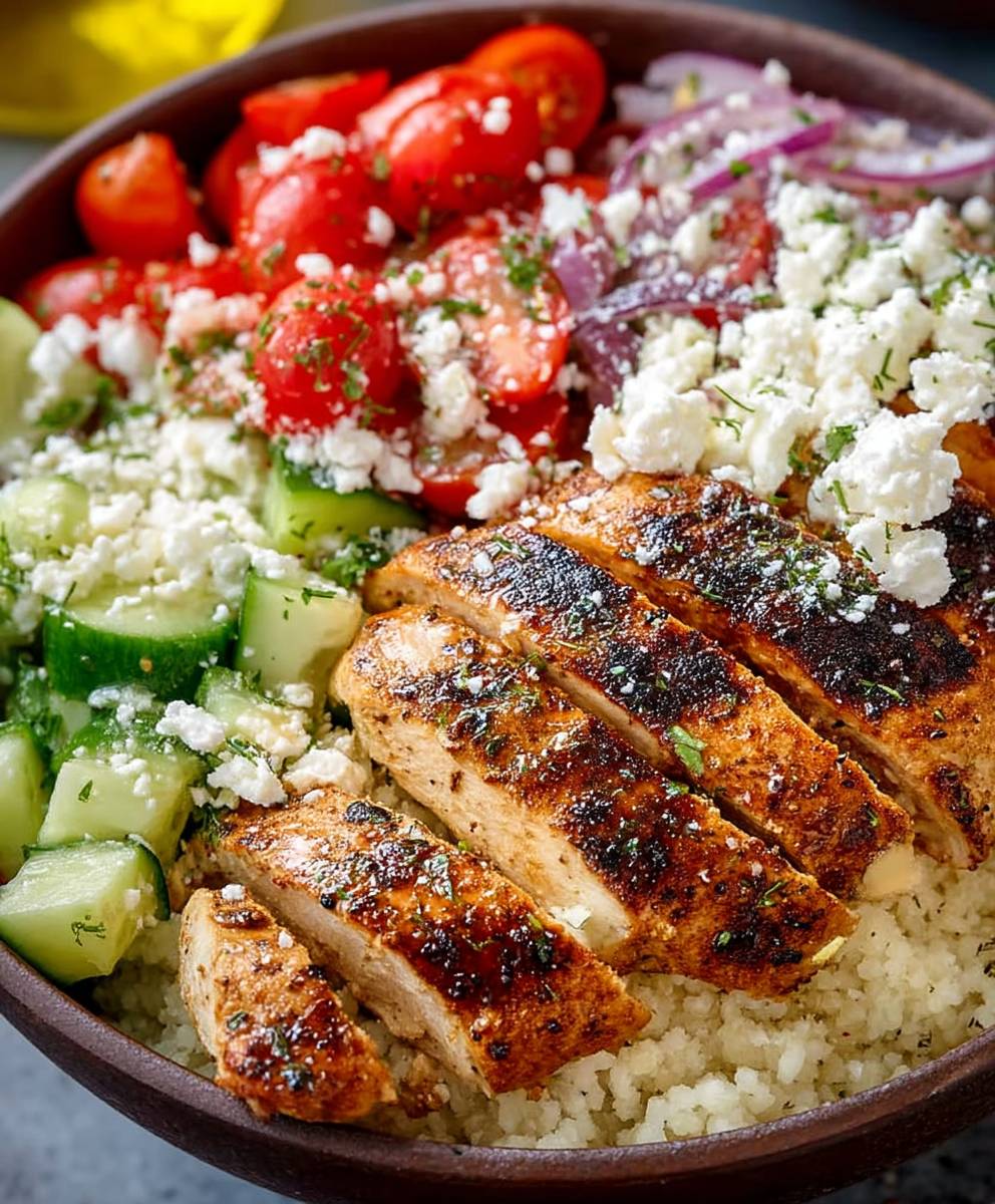 Greek Chicken Bowls