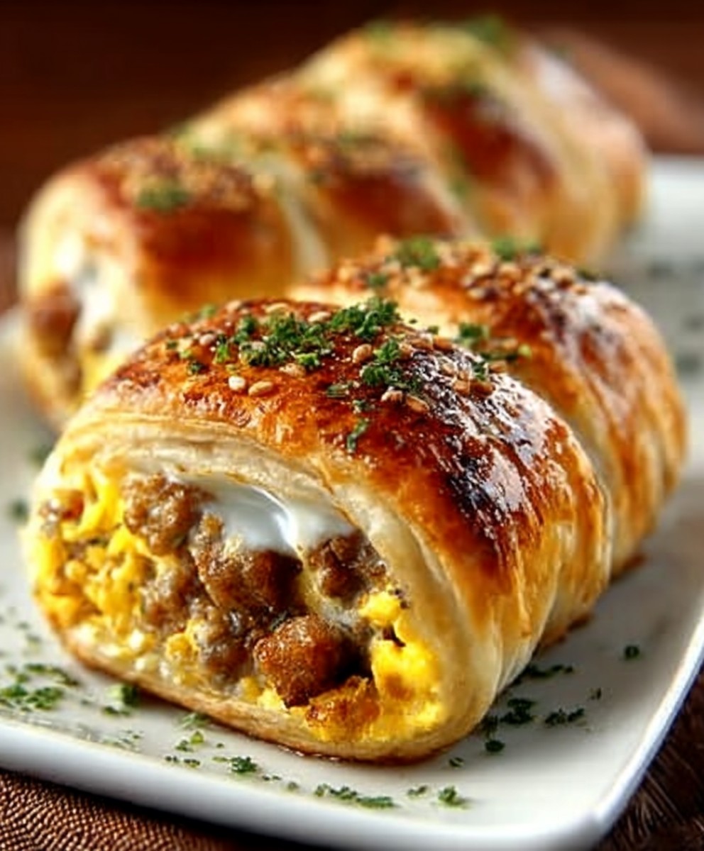 Sausage Egg Breakfast Rolls
