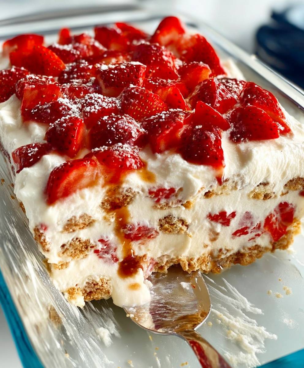 Strawberry Icebox Cake