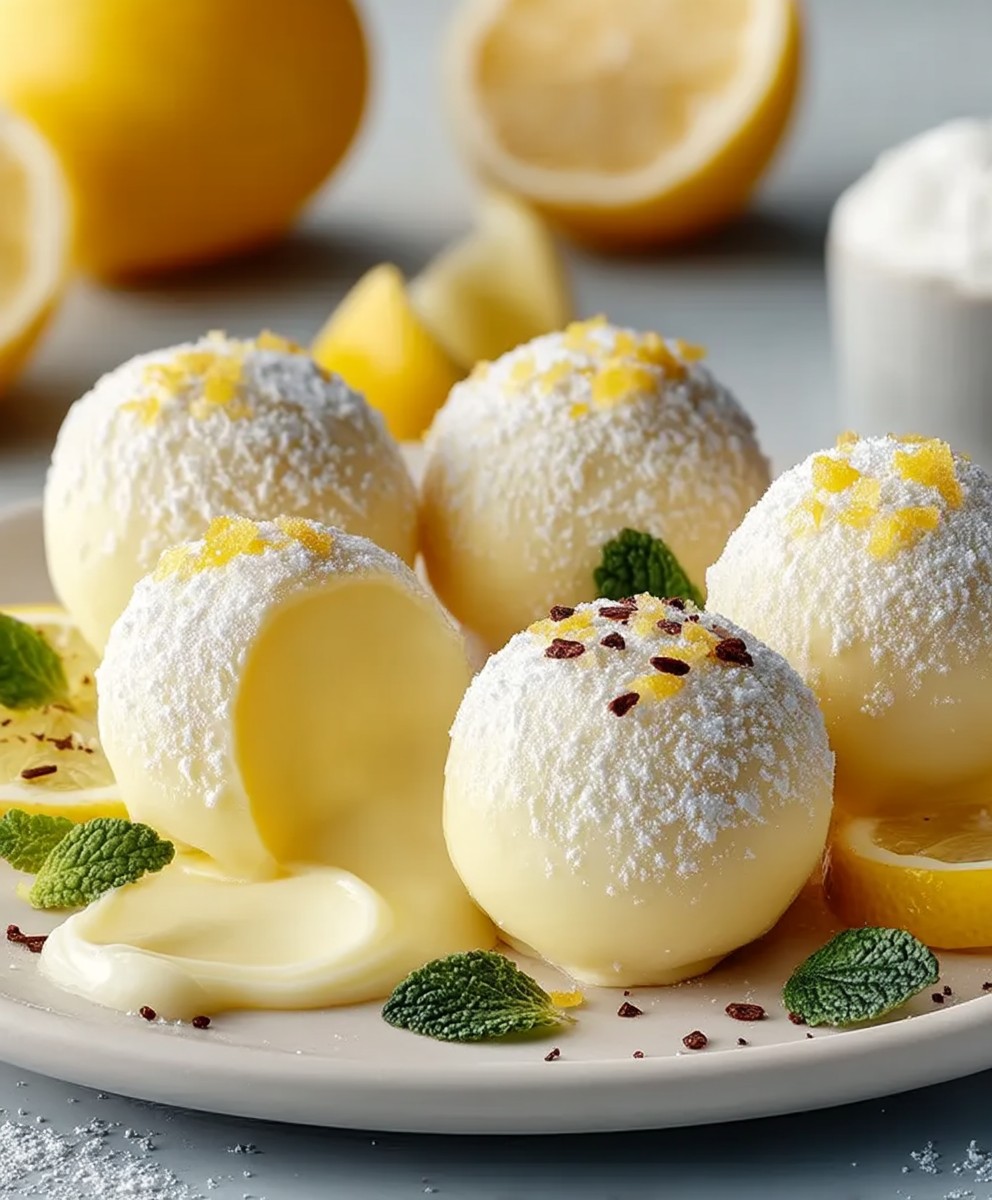 Creamy Lemon Truffles
