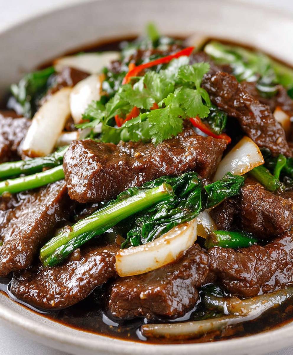 Chinese Beef Onion Stir Fry