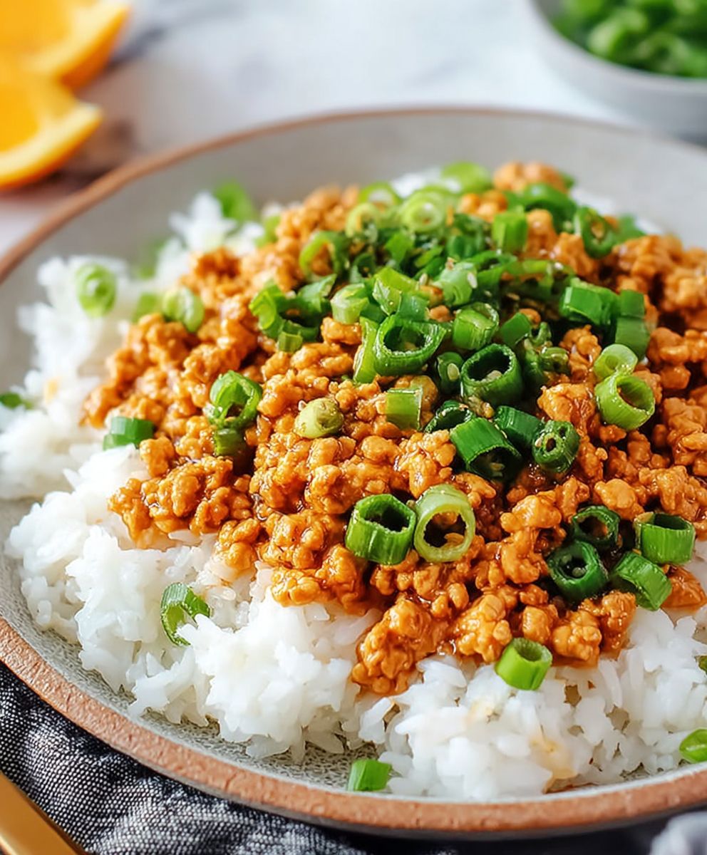 Easy Orange Ground Chicken