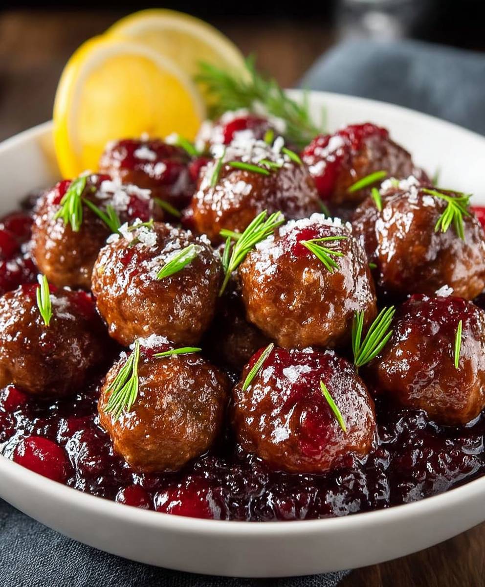 Christmas Cranberry Meatballs