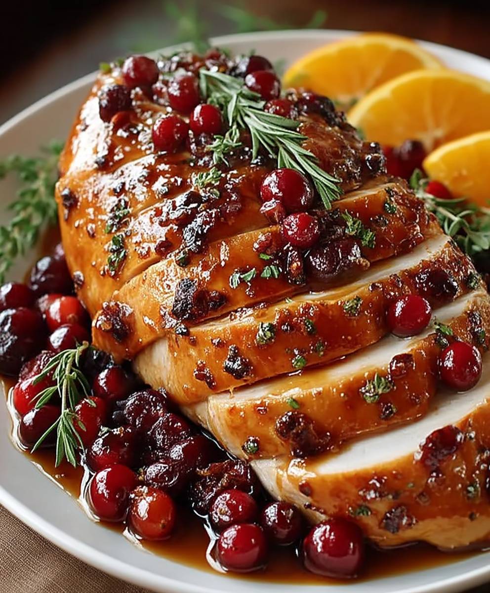 Cranberry Orange Glazed Turkey