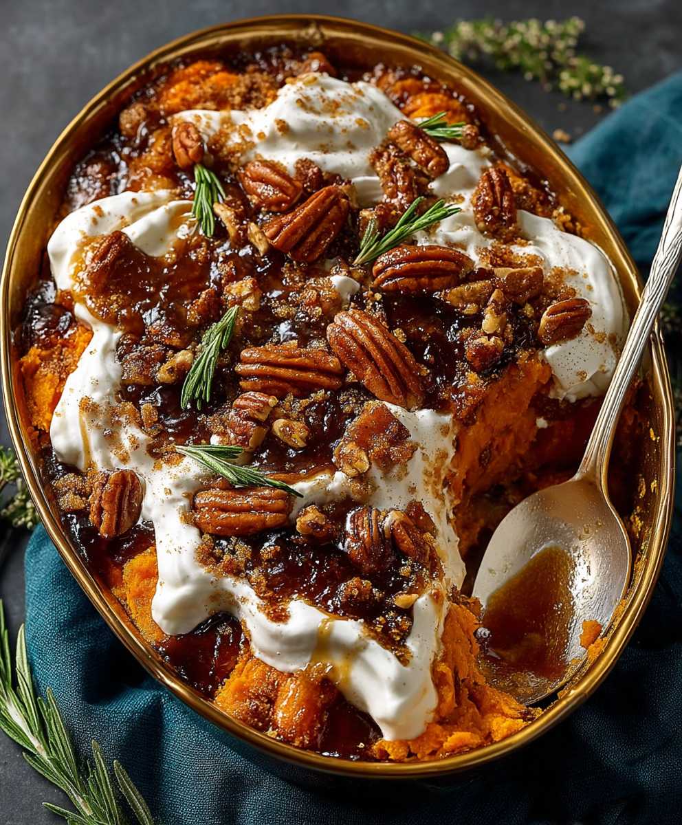 Southern Maple Sweet Potato Casserole
