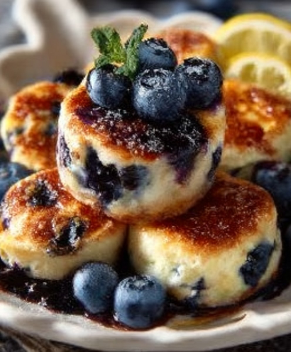 Blueberry Lemon Pancake Bites