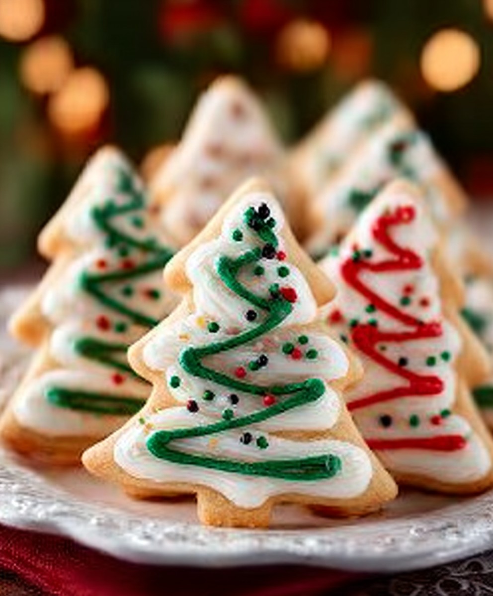 Christmas tree cookies