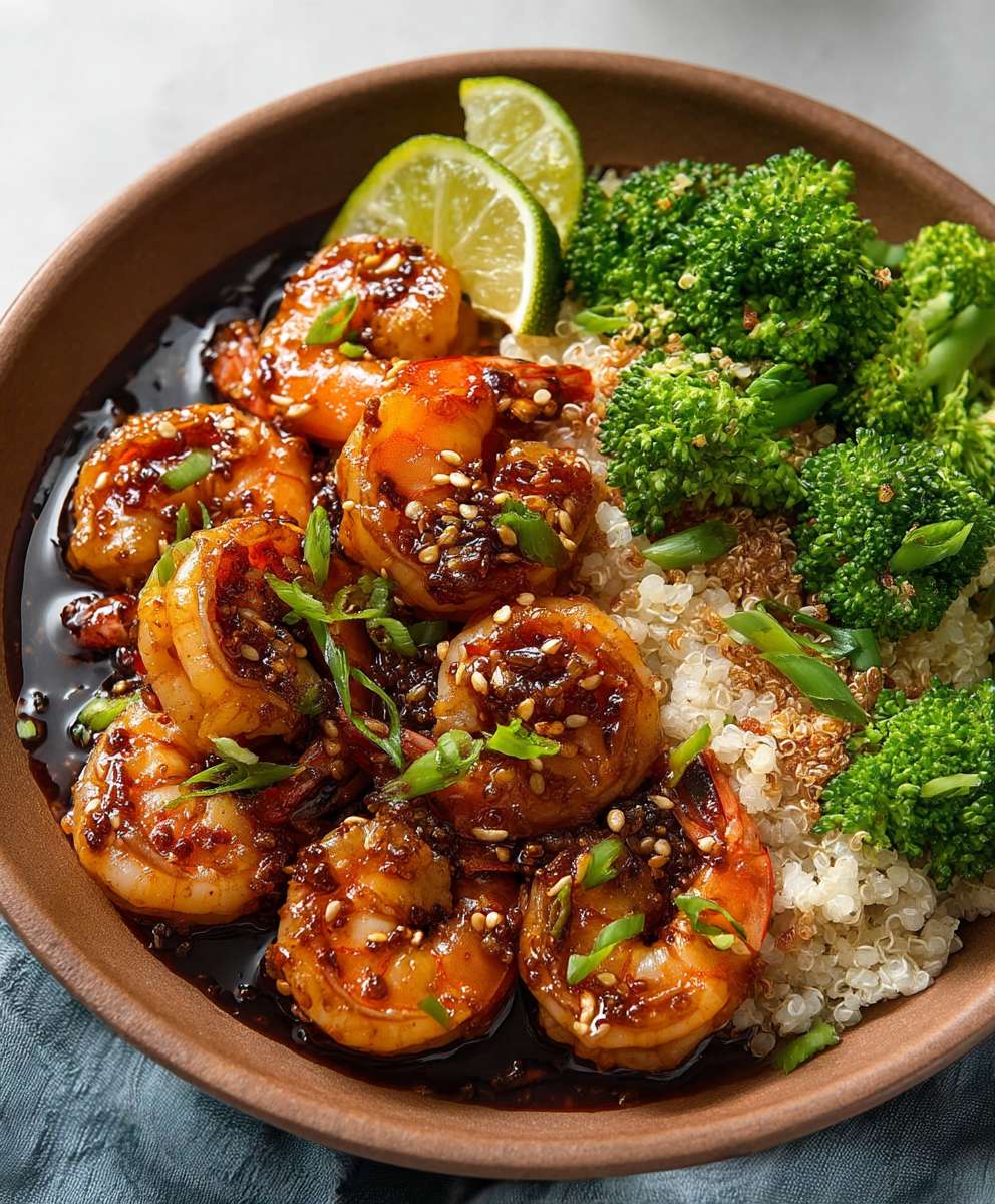 High Protein Honey Garlic Shrimp