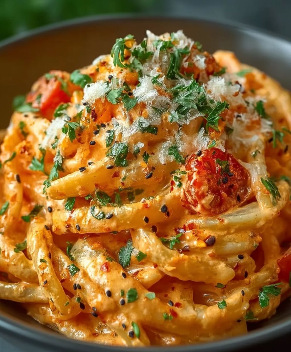 Creamy Tomato Garlic Pasta