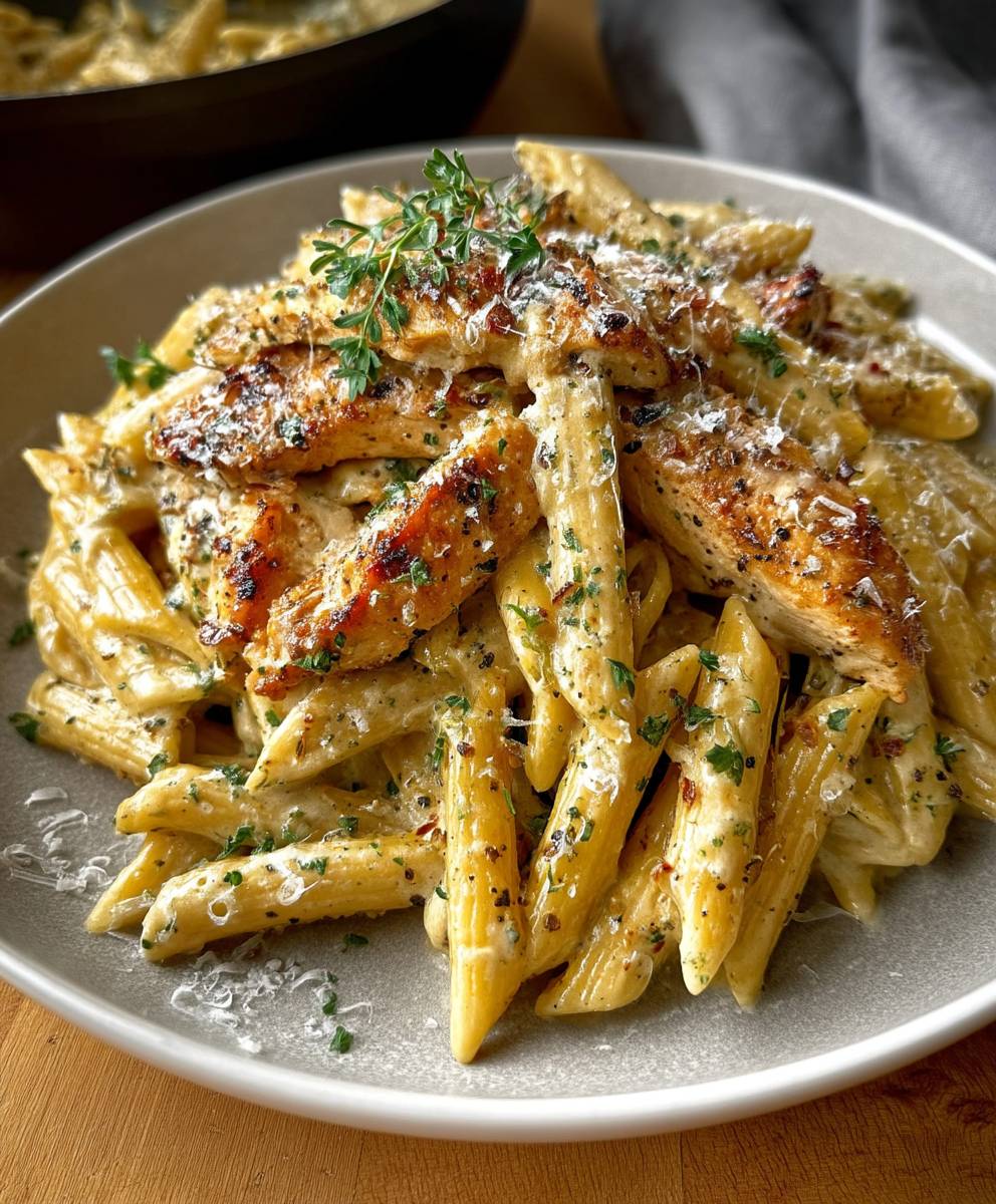 Garlic Parmesan Chicken Pasta