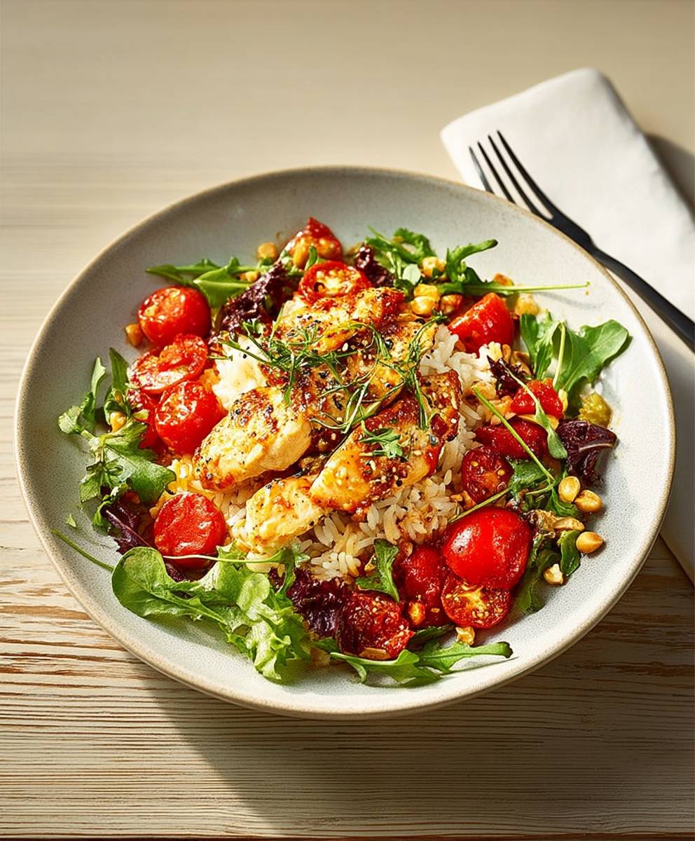 Healthy Chicken and Rice Meal