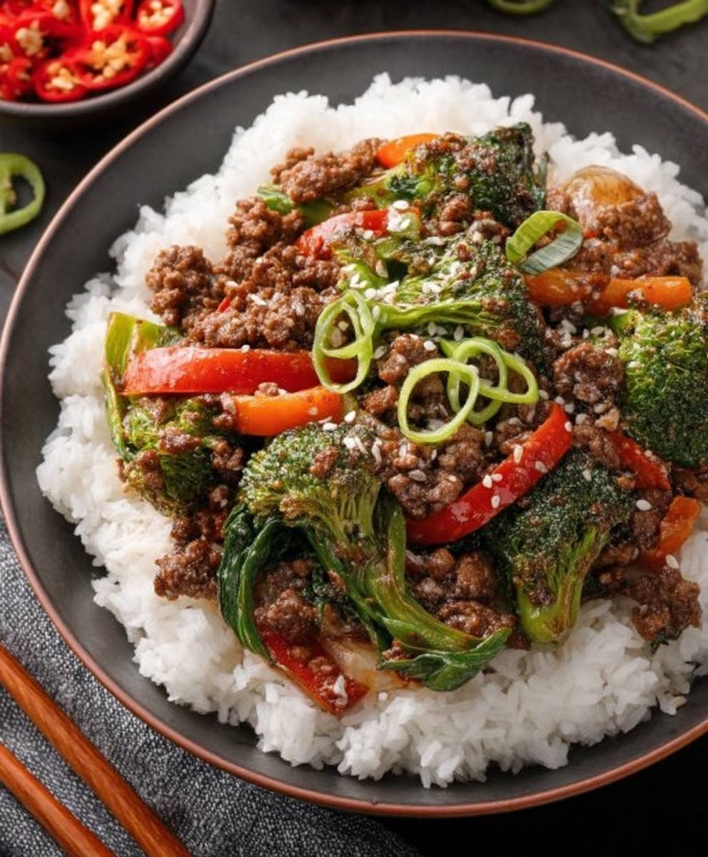 Spicy Ground Beef Stir-Fry