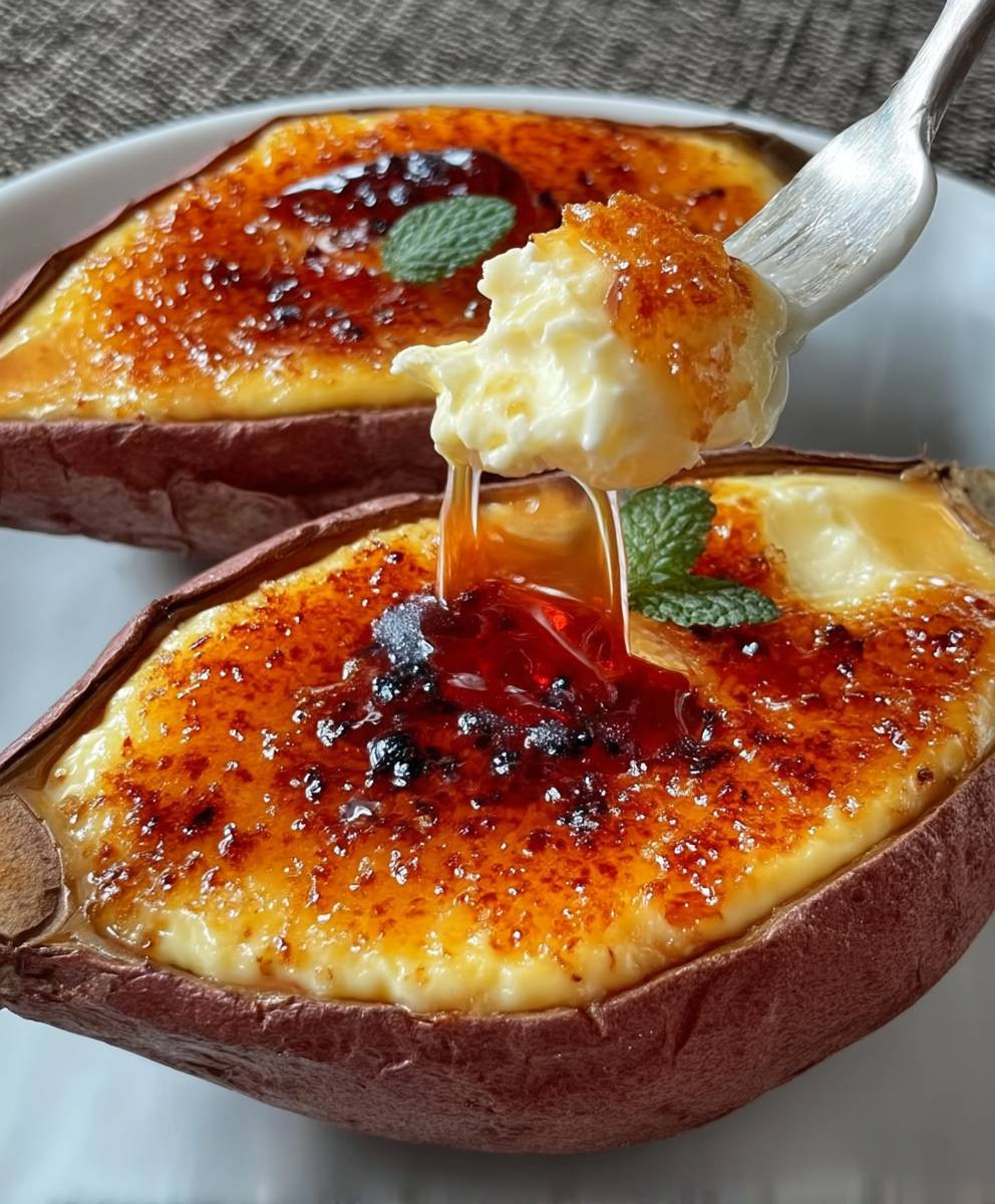 Japanese Sweet Potato Crème Brûlée