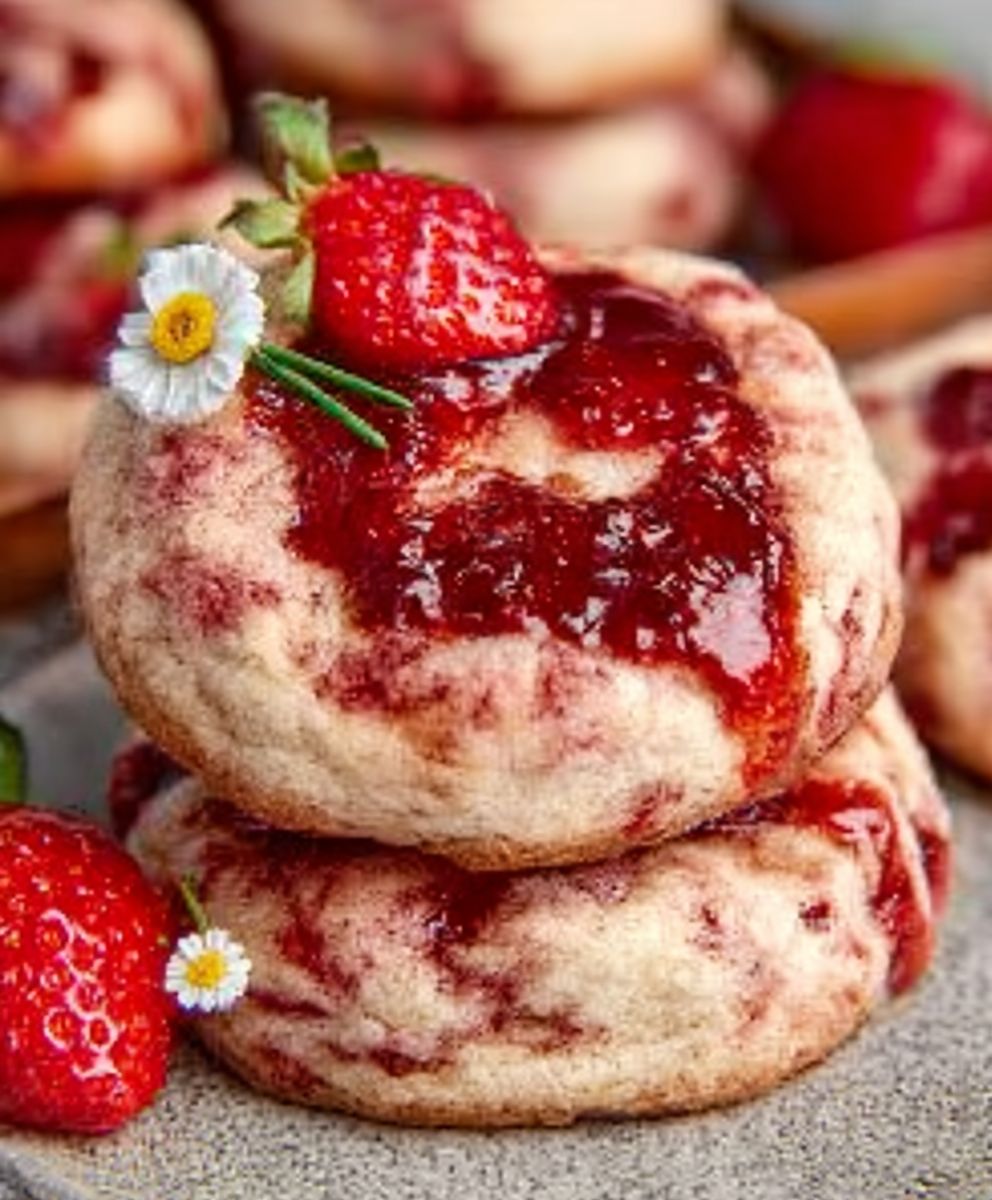 Strawberry Cheesecake Cookies