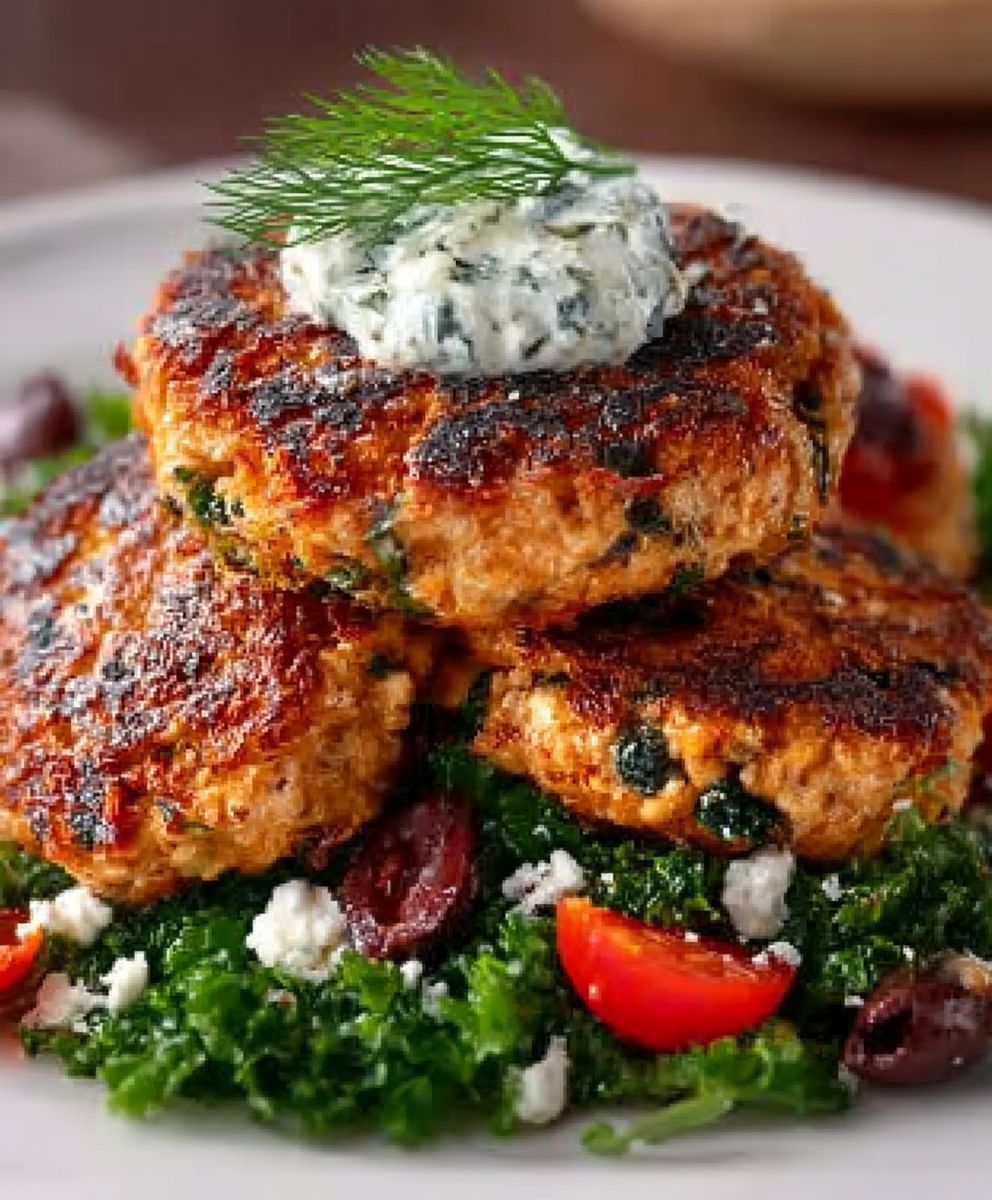 Mediterranean Chicken Patties