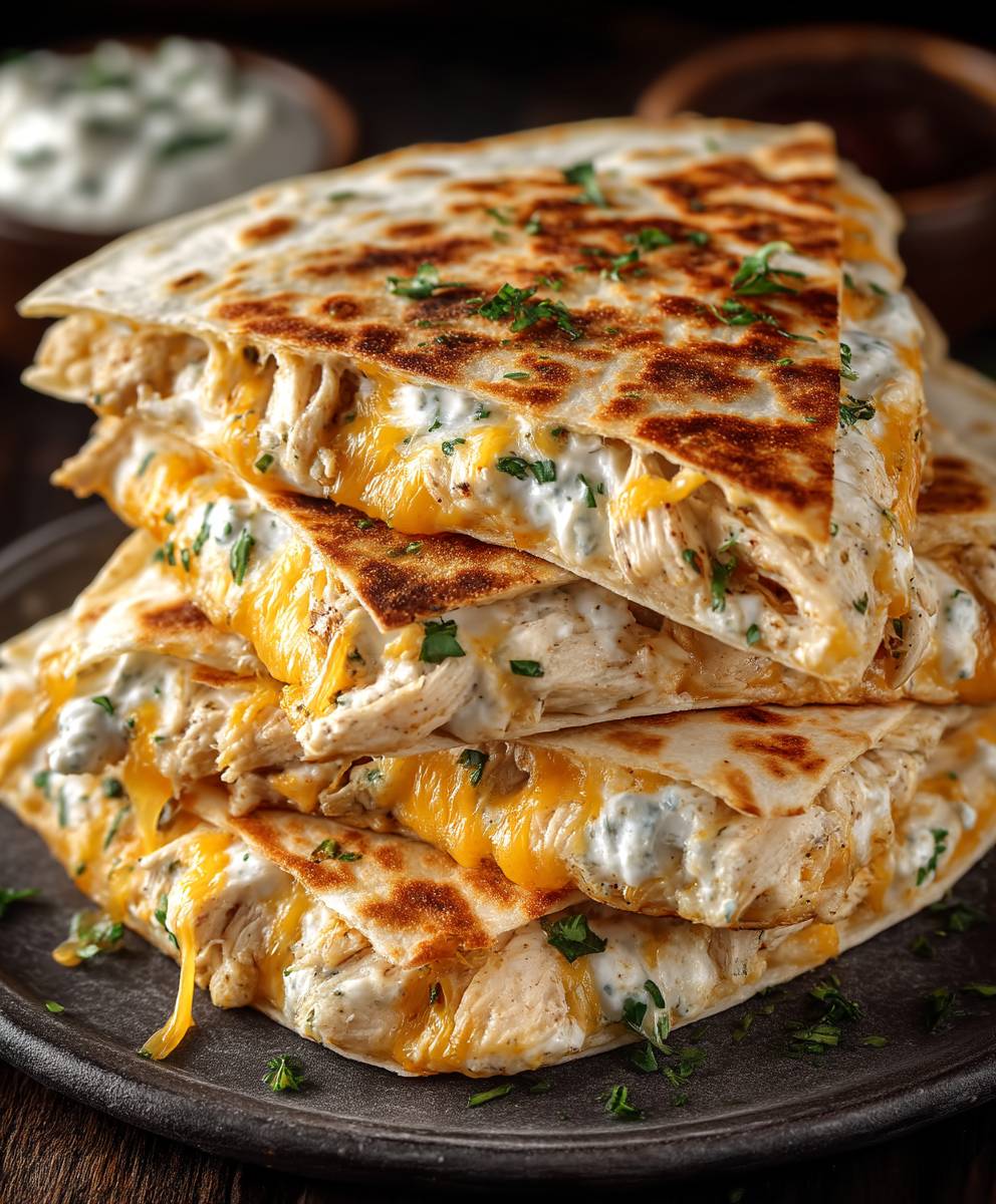 High-Protein Chicken Quesadilla