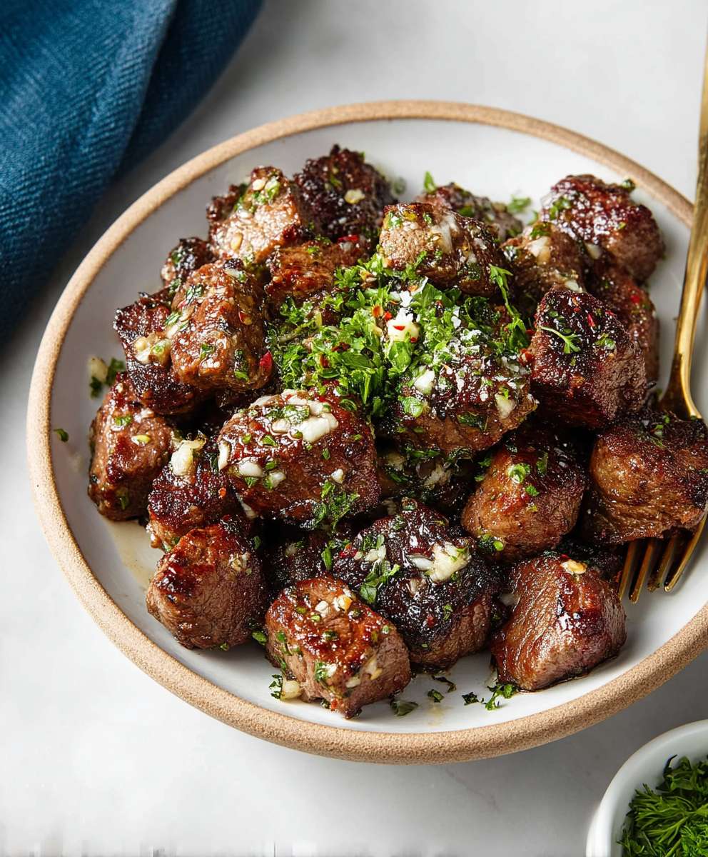 Air Fryer Garlic Butter Steak