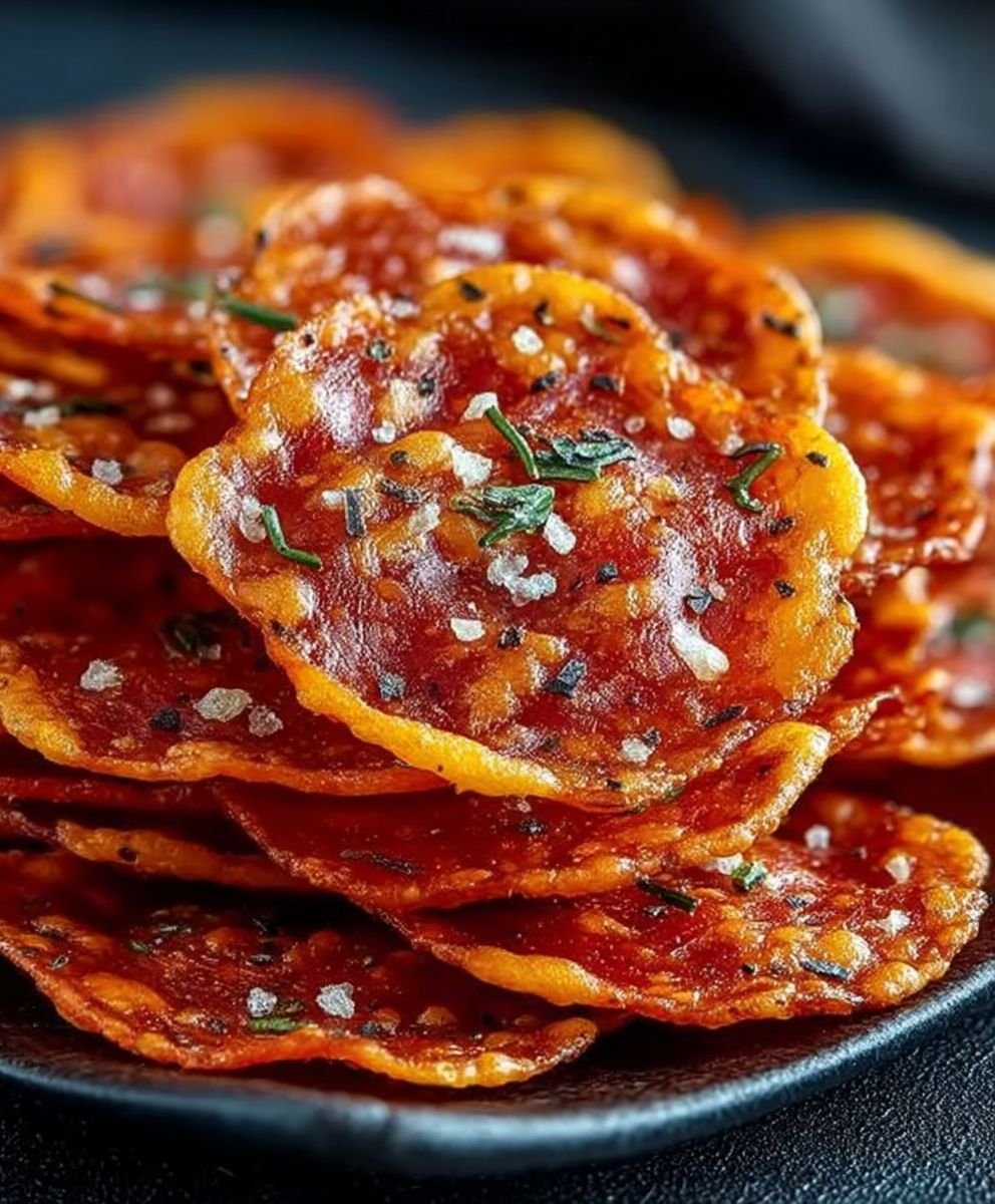 Pepperoni Cheese Crisps