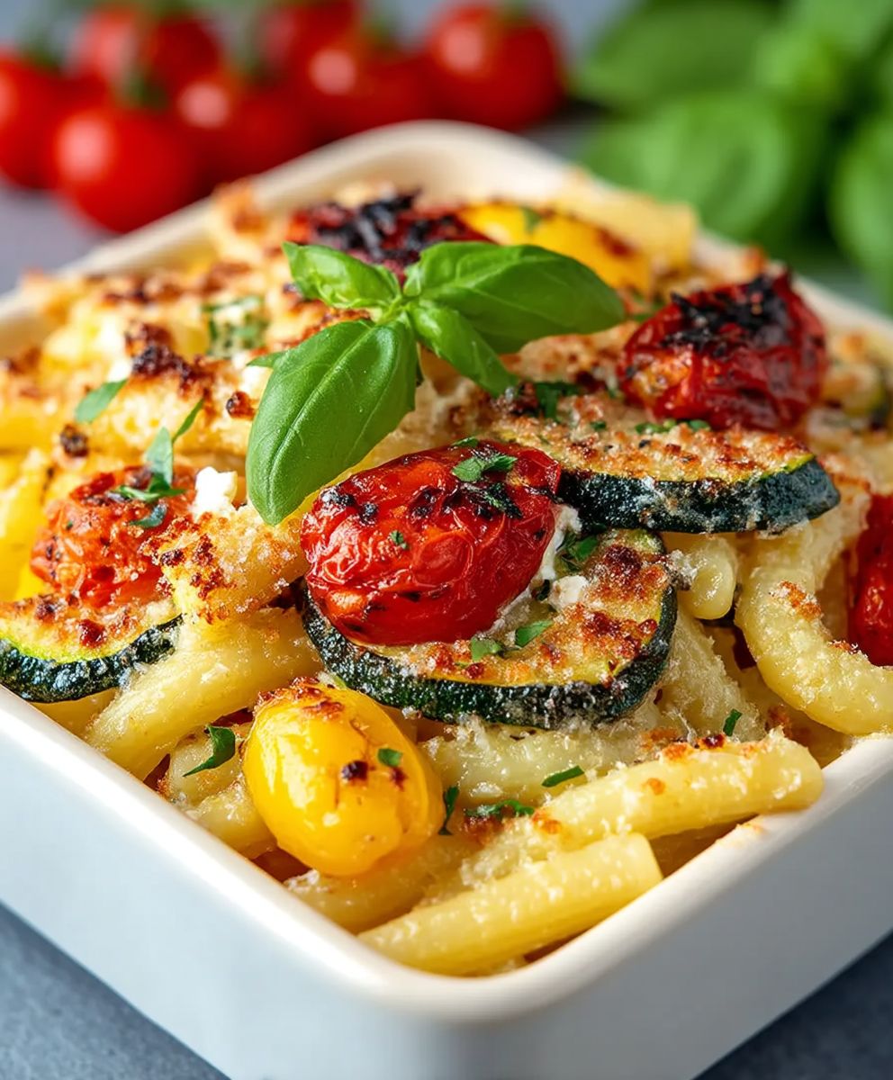 Baked Feta Pasta with Vegetables