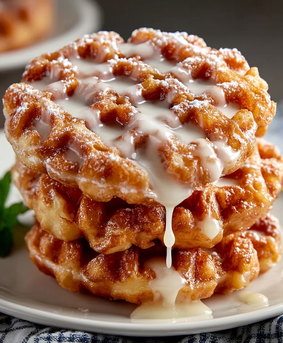 Apple Fritter Waffle Donuts