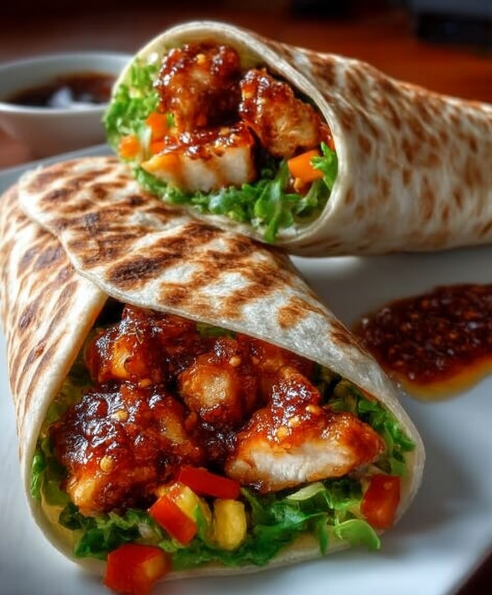 Sweet Chili Chicken Wraps