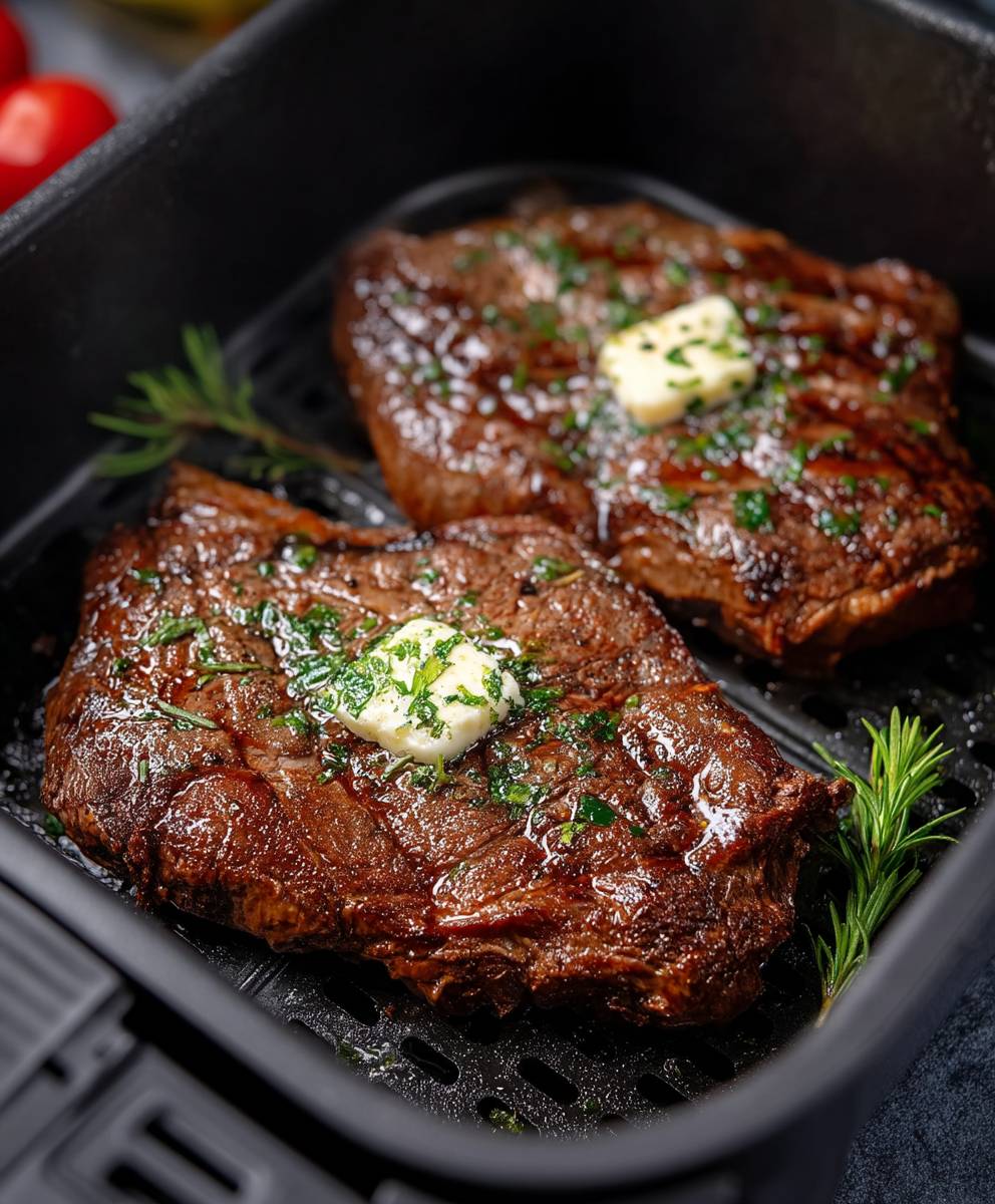 Air Fryer Steak Cooking