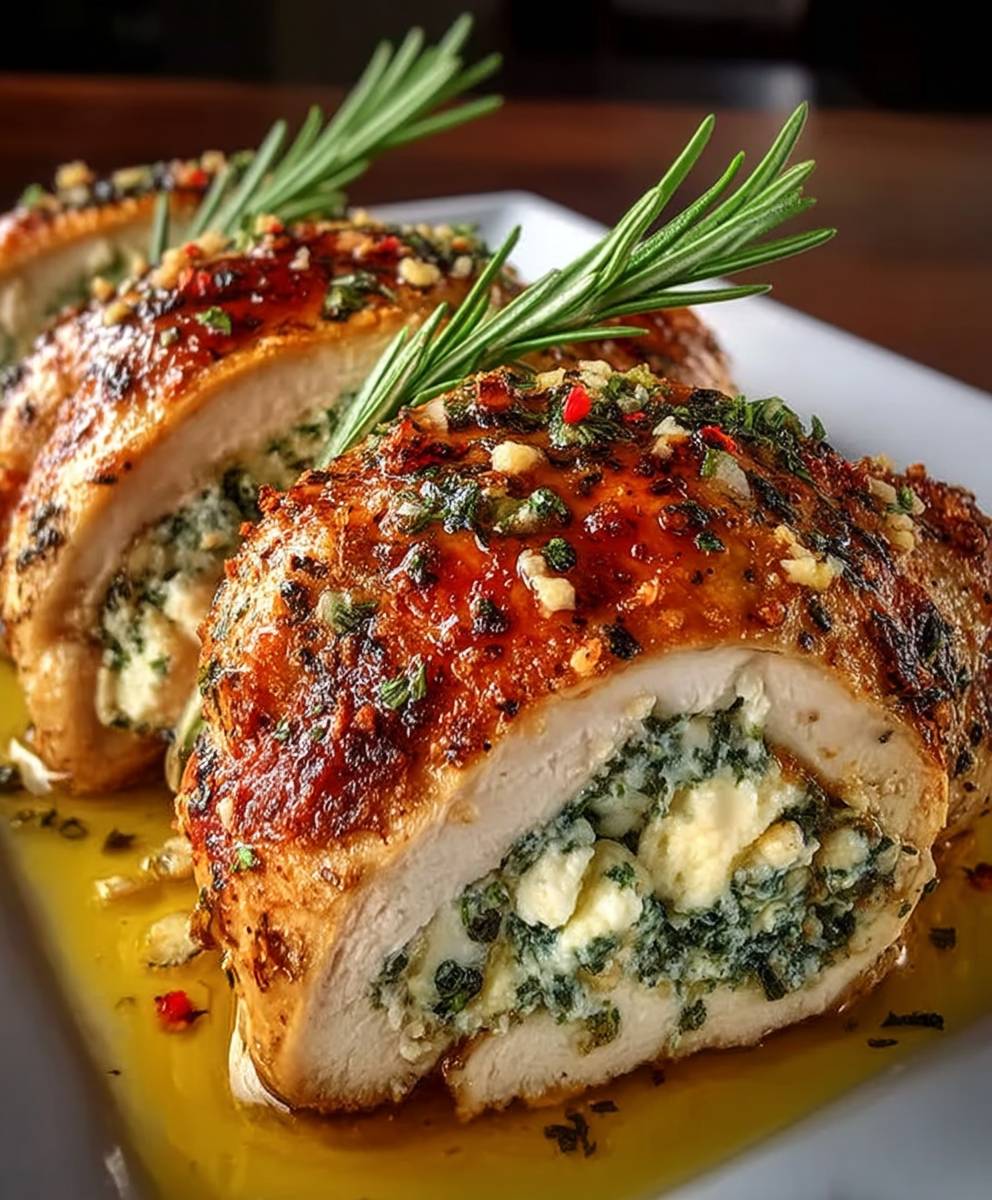 Herbed Ricotta Stuffed Chicken