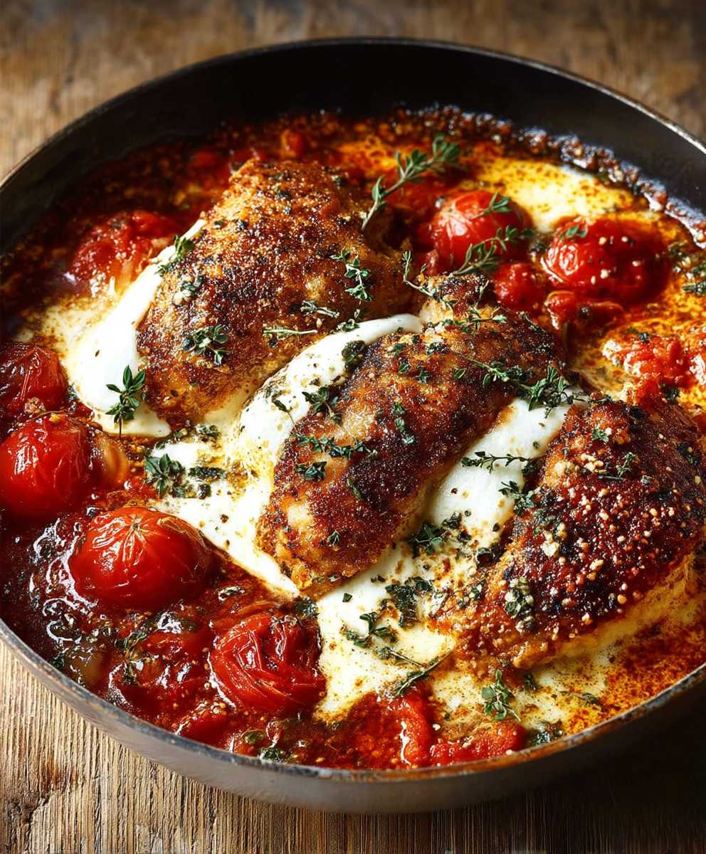 Garlic Tomato Chicken Mozzarella