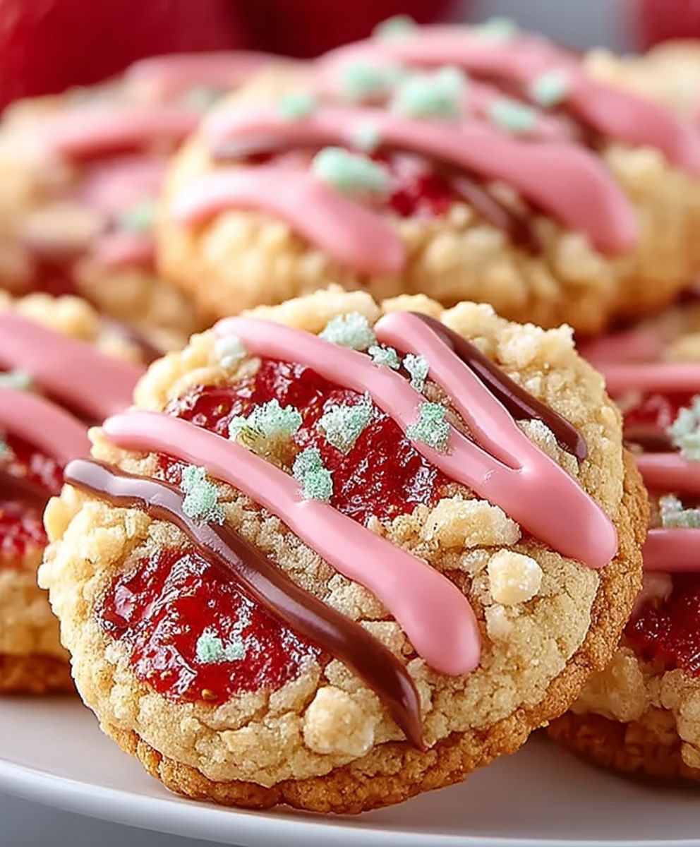 Strawberry Crunch Cookies