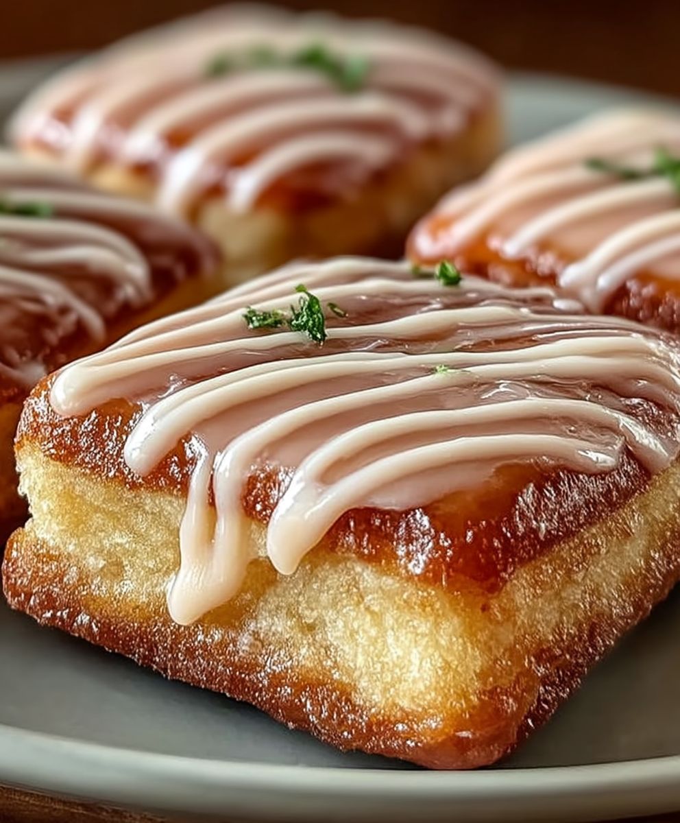 Soft Baked Maple Donut Bars