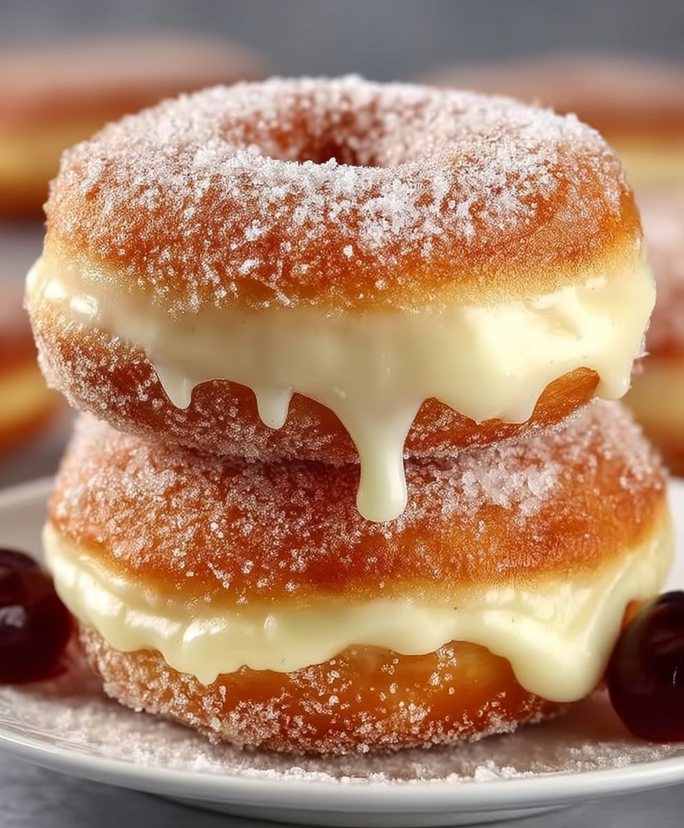 Bavarian Cream Donuts
