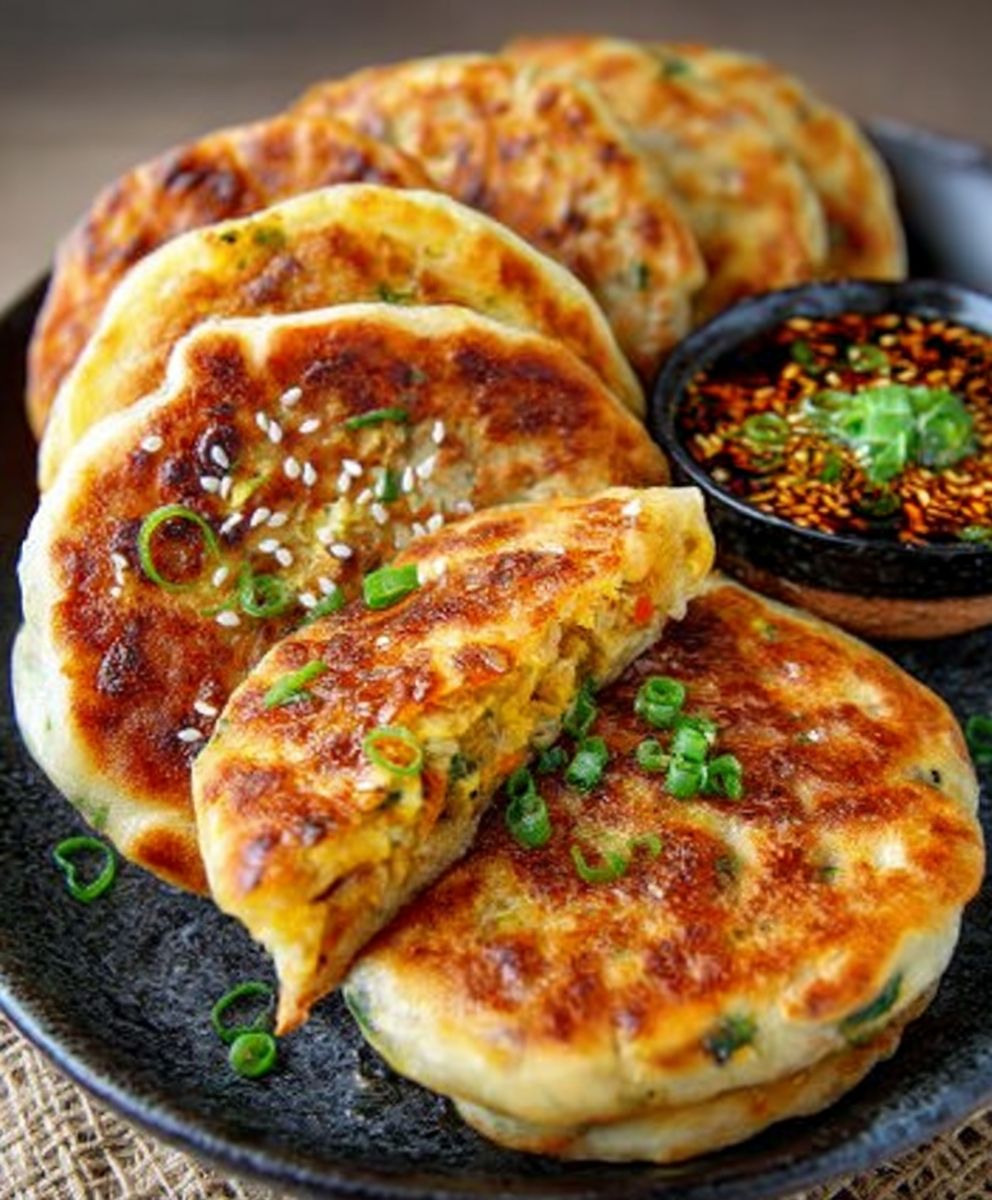 Chinese-Style Savory Stuffed Pancakes | Authentic Breakfast Recipe image 2