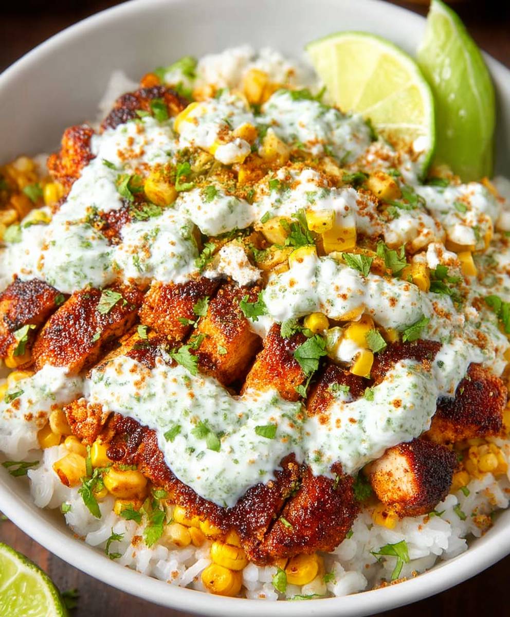 Street Corn Chicken Rice Bowl | Easy Mexican Chicken Dinner image 2