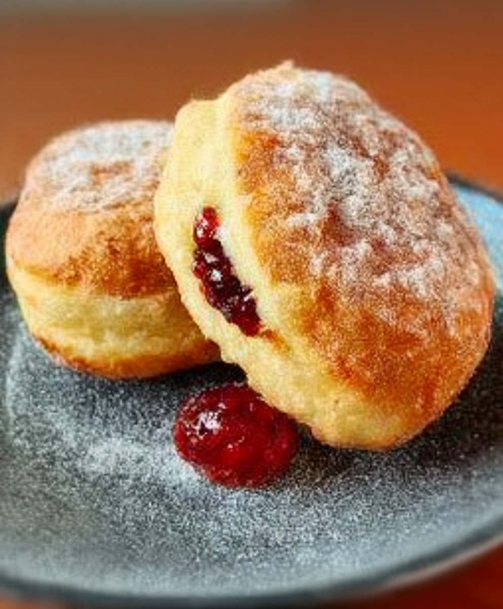 Air Fryer Jelly Donuts | Soft Fluffy Homemade Donut Recipe image 2