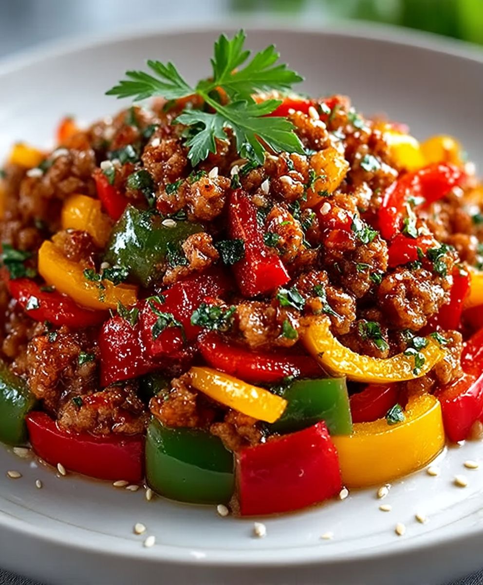 Ground Turkey and Peppers image 2