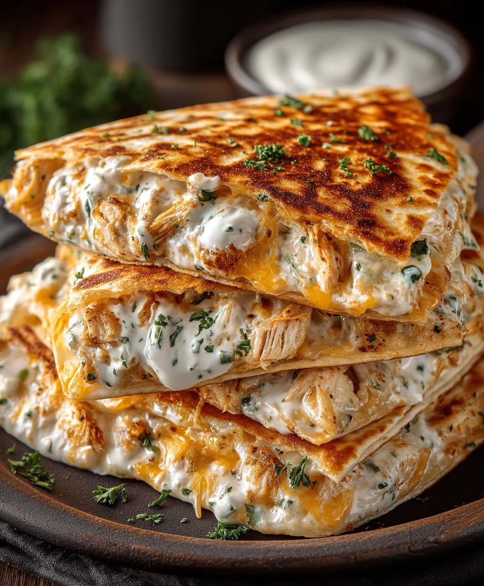 High Protein Chicken Ranch Quesadilla image 2