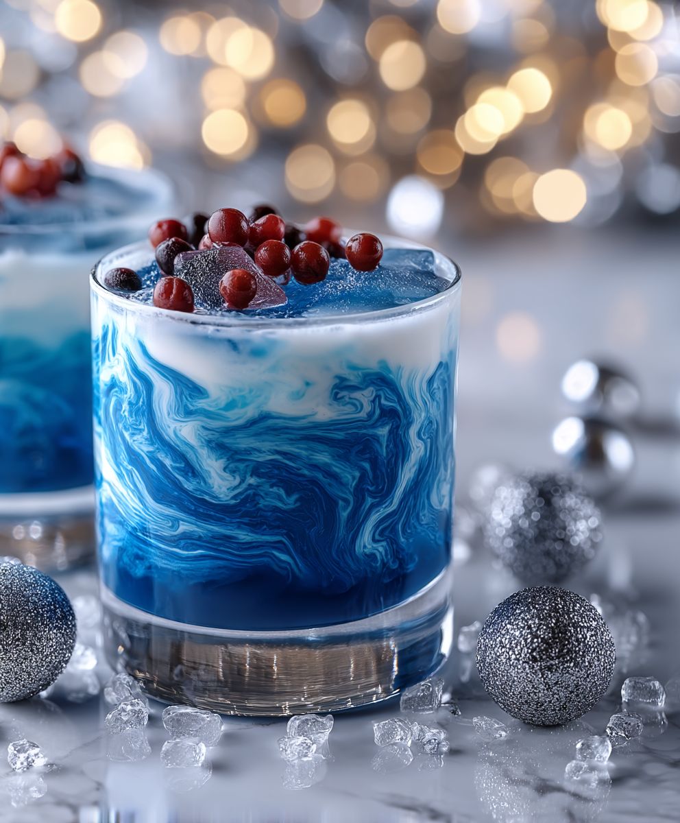 Russian Blue Moon | Creamy Vibrant Cocktail Drink Recipe image 2