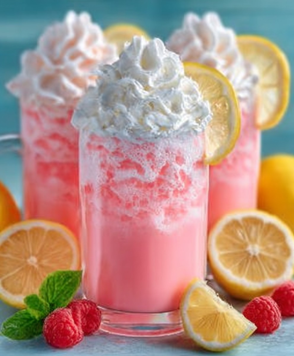 Whipped Pink Lemonade | Creamy Fluffy Refreshing Summer Drink Recipe image 2